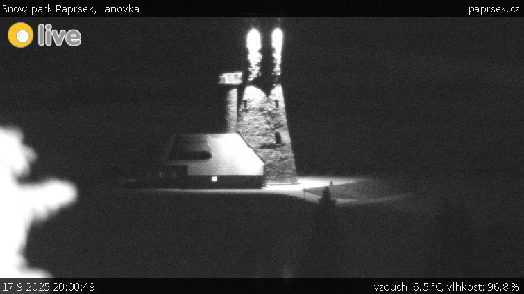 Snow park Paprsek - Lanovka - 17.9.2025 v 20:00