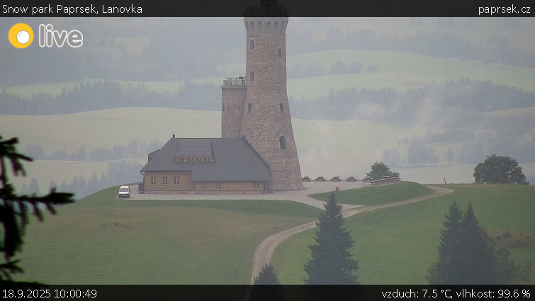 Snow park Paprsek - Lanovka - 18.9.2025 v 10:00