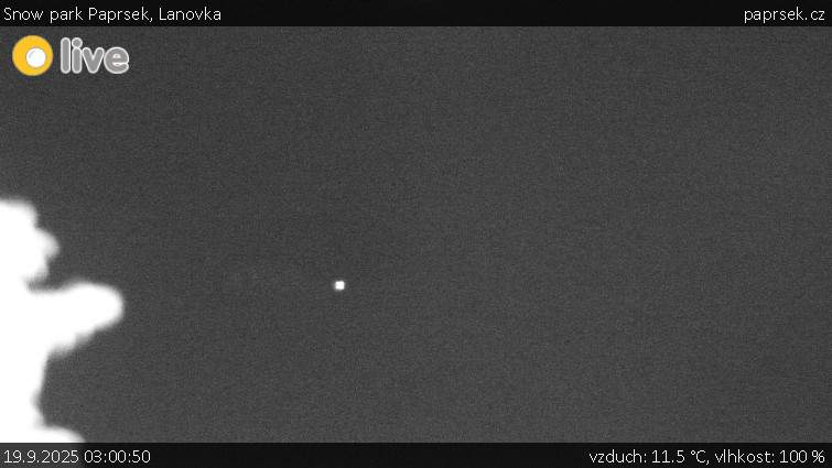 Snow park Paprsek - Lanovka - 19.9.2025 v 03:00