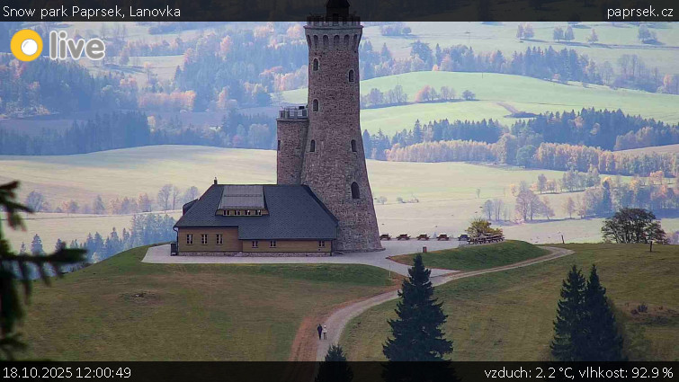 Snow park Paprsek - Lanovka - 18.10.2025 v 12:00 Snow park Paprsek - Lanovka - 18.10.2025 v 12:00