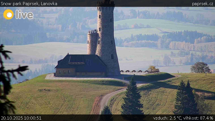 Snow park Paprsek - Lanovka - 20.10.2025 v 10:00 Snow park Paprsek - Lanovka - 20.10.2025 v 10:00