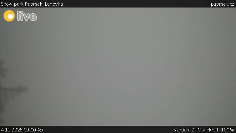 Snow park Paprsek - Lanovka - 4.11.2025 v 09:00