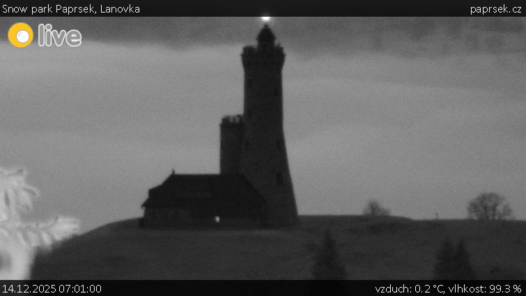Snow park Paprsek - Lanovka - 14.12.2025 v 07:01