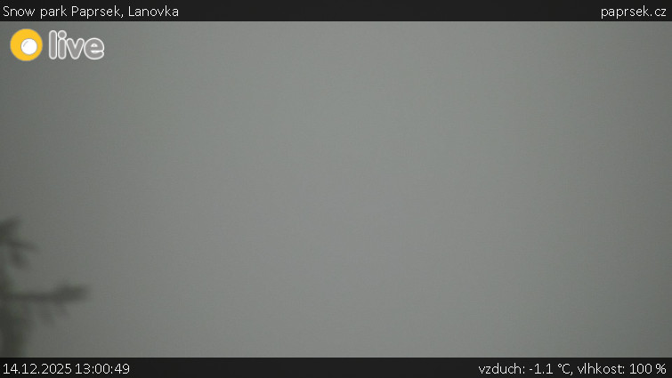 Snow park Paprsek - Lanovka - 14.12.2025 v 13:00