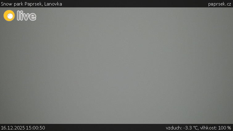 Snow park Paprsek - Lanovka - 16.12.2025 v 15:00