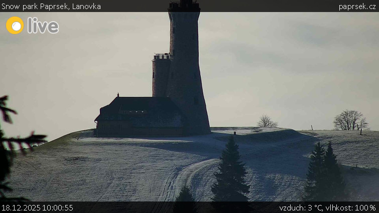 Snow park Paprsek - Lanovka - 18.12.2025 v 10:00