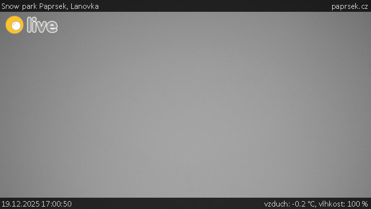 Snow park Paprsek - Lanovka - 19.12.2025 v 17:00