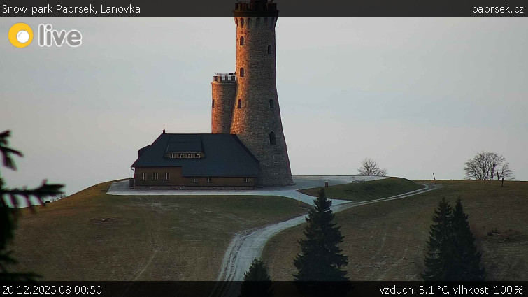 Snow park Paprsek - Lanovka - 20.12.2025 v 08:00