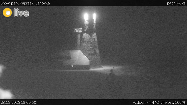 Snow park Paprsek - Lanovka - 23.12.2025 v 19:00