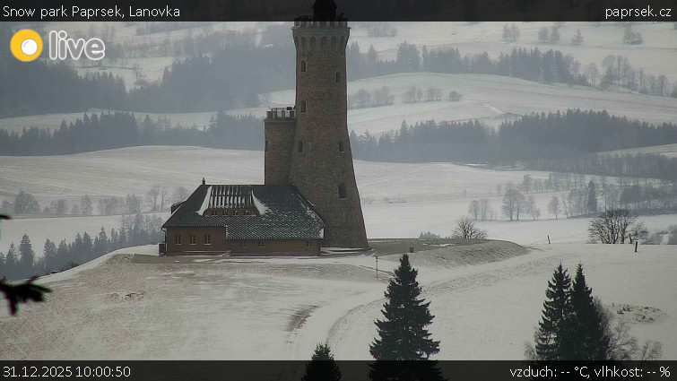 Snow park Paprsek - Lanovka - 31.12.2025 v 10:00