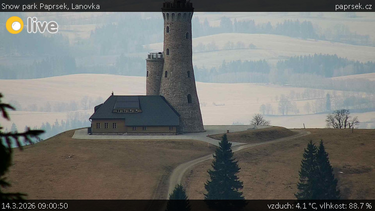 Snow park Paprsek - Lanovka - 14.3.2026 v 09:00