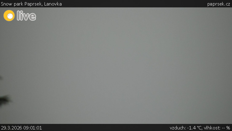 Snow park Paprsek - Lanovka - 29.3.2026 v 09:01