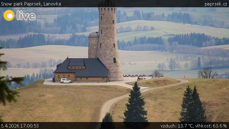 Snow park Paprsek - Lanovka - 5.4.2026 v 17:00