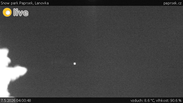 Snow park Paprsek - Lanovka - 7.5.2026 v 04:00