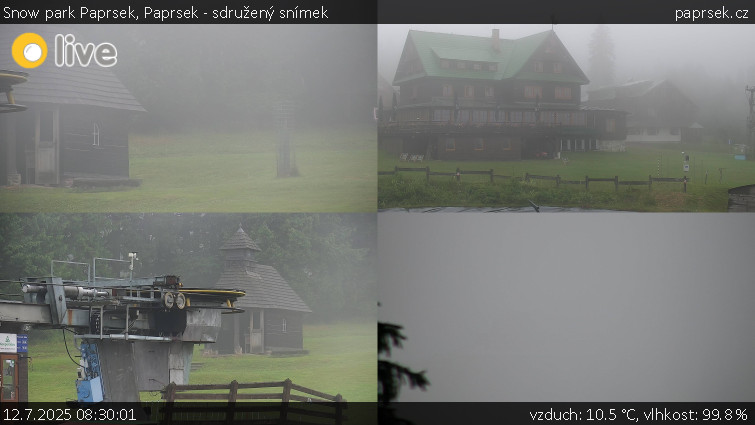 Snow park Paprsek - Paprsek - sdružený snímek - 12.7.2025 v 08:30 Snow park Paprsek - Paprsek - sdružený snímek - 12.7.2025 v 08:30