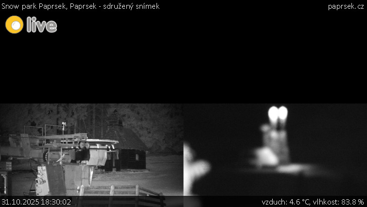 Snow park Paprsek - Paprsek - sdružený snímek - 31.10.2025 v 18:30 Snow park Paprsek - Paprsek - sdružený snímek - 31.10.2025 v 18:30