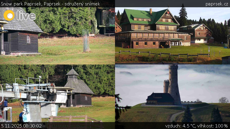 Snow park Paprsek - Paprsek - sdružený snímek - 5.11.2025 v 08:30