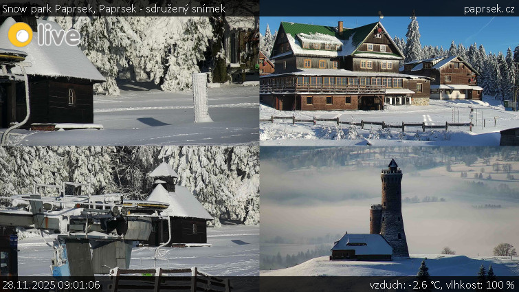 Snow park Paprsek - Paprsek - sdružený snímek - 28.11.2025 v 09:01