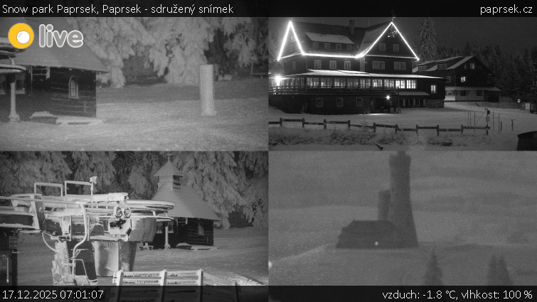 Snow park Paprsek - Paprsek - sdružený snímek - 17.12.2025 v 07:01