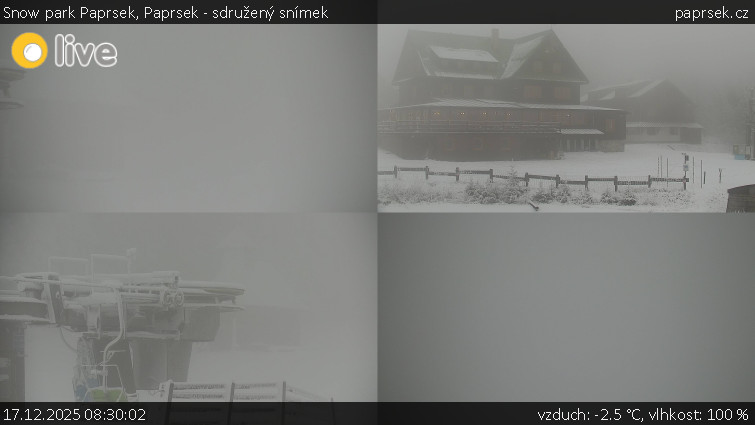 Snow park Paprsek - Paprsek - sdružený snímek - 17.12.2025 v 08:30