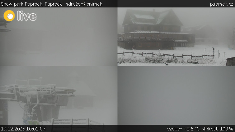 Snow park Paprsek - Paprsek - sdružený snímek - 17.12.2025 v 10:01