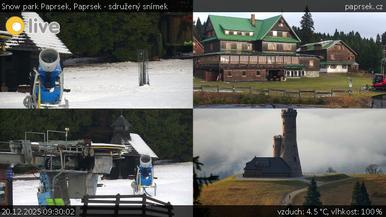 Snow park Paprsek - Paprsek - sdružený snímek - 20.12.2025 v 09:30