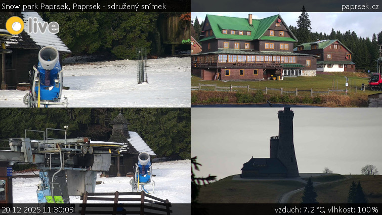 Snow park Paprsek - Paprsek - sdružený snímek - 20.12.2025 v 11:30