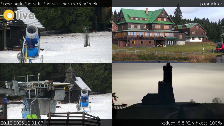 Snow park Paprsek - Paprsek - sdružený snímek - 20.12.2025 v 12:01