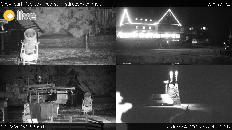 Snow park Paprsek - Paprsek - sdružený snímek - 20.12.2025 v 18:30