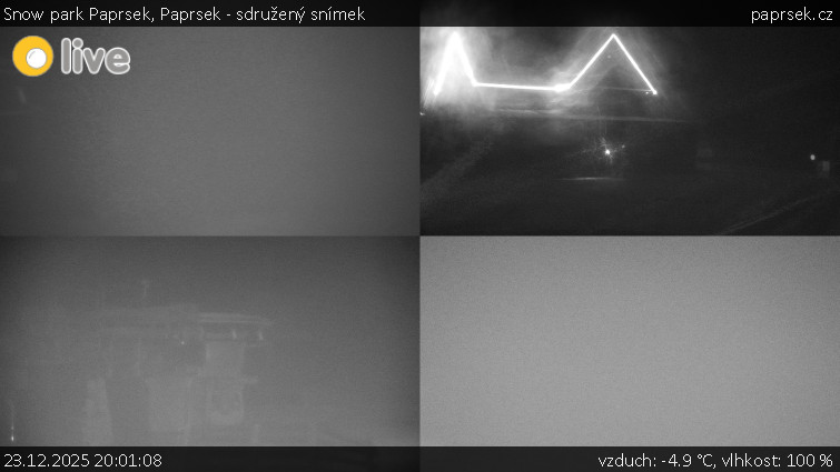 Snow park Paprsek - Paprsek - sdružený snímek - 23.12.2025 v 20:01