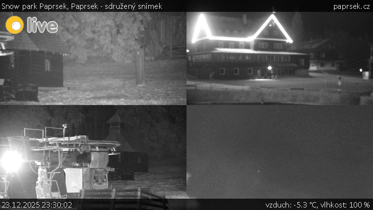 Snow park Paprsek - Paprsek - sdružený snímek - 23.12.2025 v 23:30