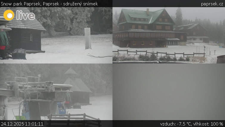 Snow park Paprsek - Paprsek - sdružený snímek - 24.12.2025 v 13:01