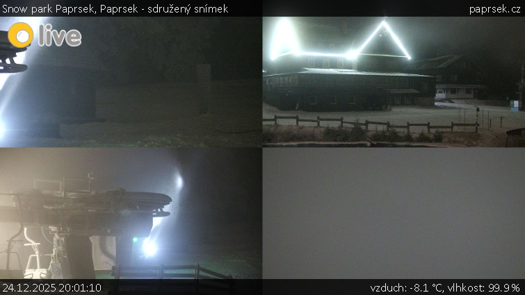 Snow park Paprsek - Paprsek - sdružený snímek - 24.12.2025 v 20:01