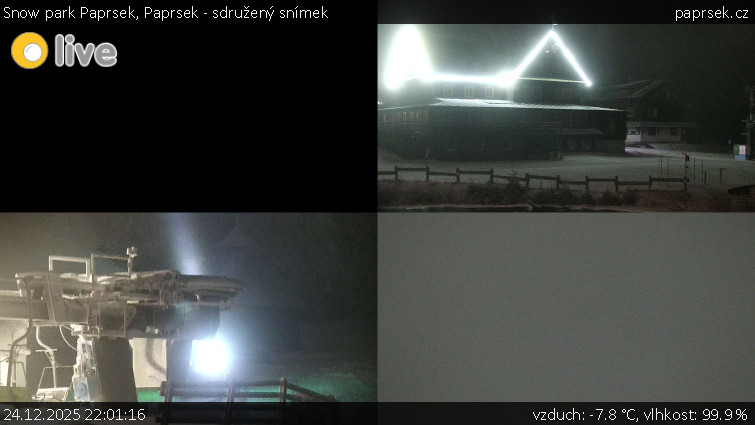 Snow park Paprsek - Paprsek - sdružený snímek - 24.12.2025 v 22:01