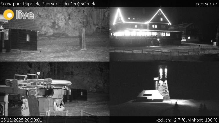 Snow park Paprsek - Paprsek - sdružený snímek - 25.12.2025 v 20:30