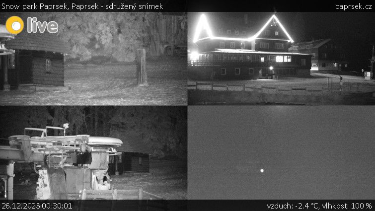 Snow park Paprsek - Paprsek - sdružený snímek - 26.12.2025 v 00:30