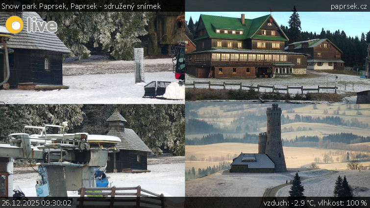Snow park Paprsek - Paprsek - sdružený snímek - 26.12.2025 v 09:30