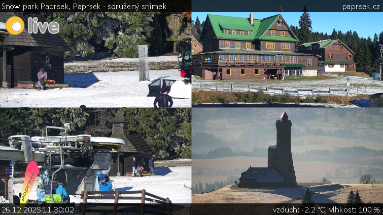 Snow park Paprsek - Paprsek - sdružený snímek - 26.12.2025 v 11:30