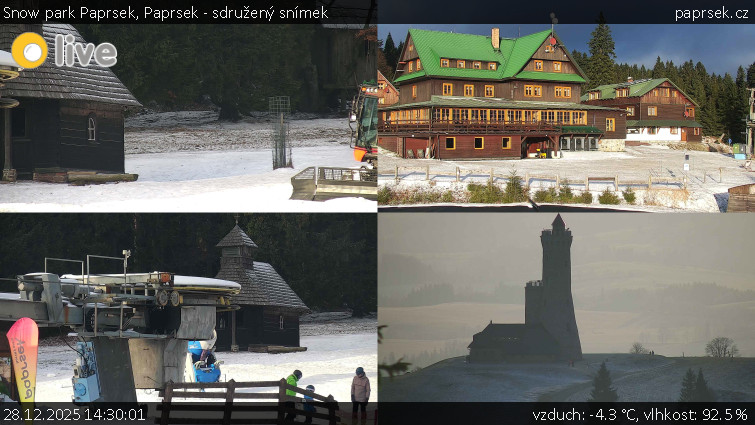 Snow park Paprsek - Paprsek - sdružený snímek - 28.12.2025 v 14:30