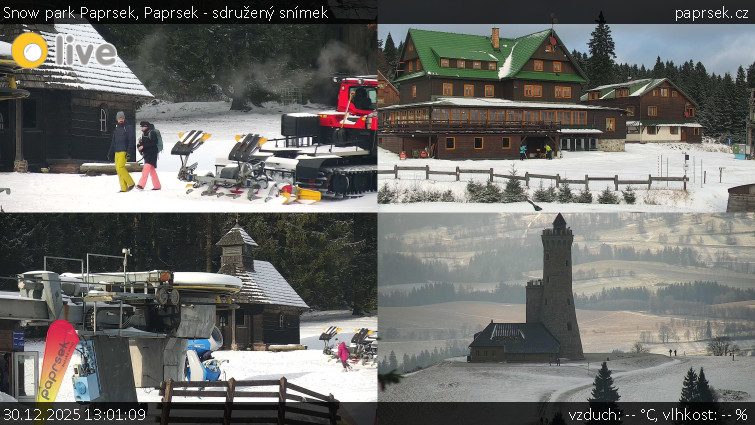 Snow park Paprsek - Paprsek - sdružený snímek - 30.12.2025 v 13:01