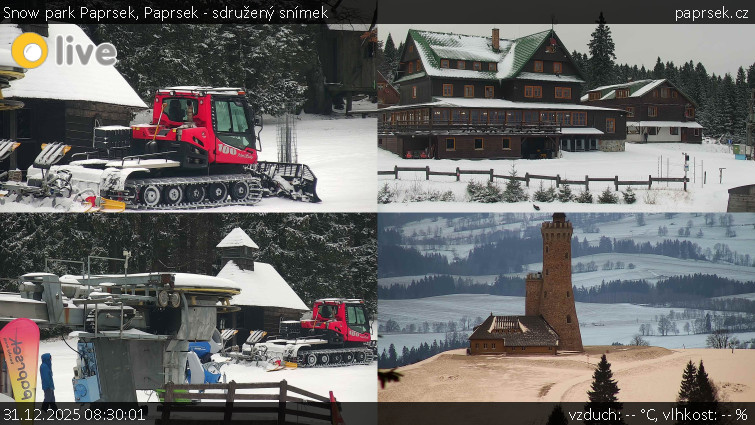 Snow park Paprsek - Paprsek - sdružený snímek - 31.12.2025 v 08:30