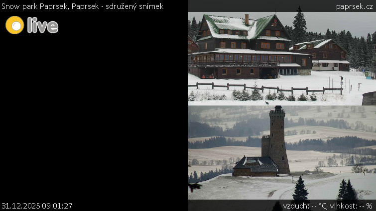 Snow park Paprsek - Paprsek - sdružený snímek - 31.12.2025 v 09:01