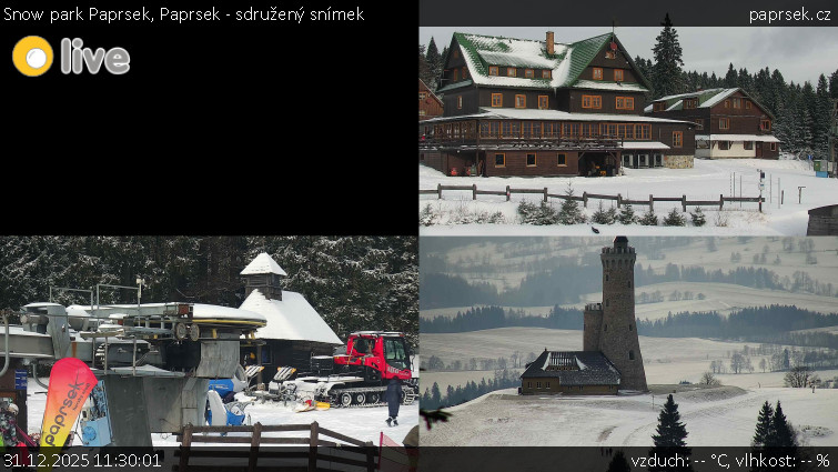 Snow park Paprsek - Paprsek - sdružený snímek - 31.12.2025 v 11:30