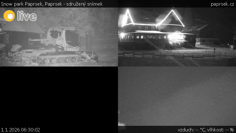 Snow park Paprsek - Paprsek - sdružený snímek - 1.1.2026 v 06:30