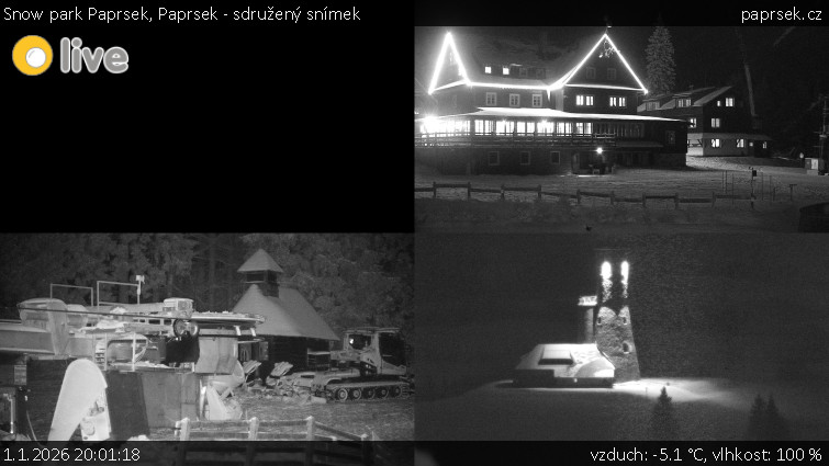 Snow park Paprsek - Paprsek - sdružený snímek - 1.1.2026 v 20:01