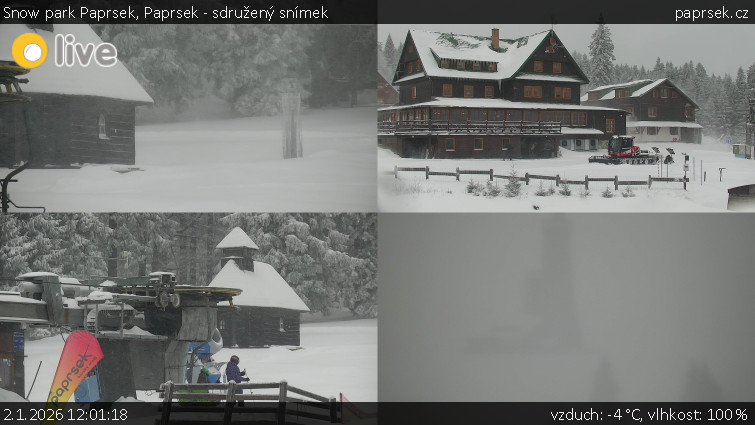Snow park Paprsek - Paprsek - sdružený snímek - 2.1.2026 v 12:01