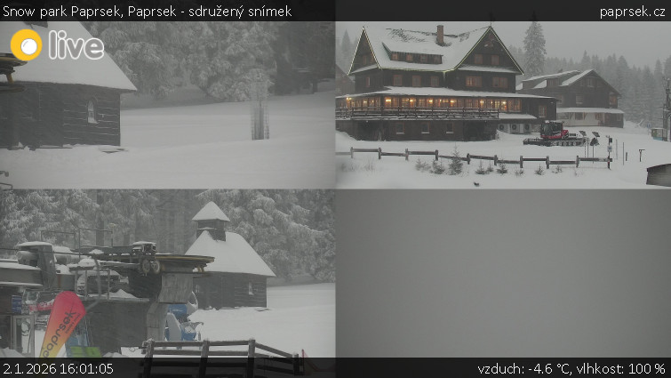 Snow park Paprsek - Paprsek - sdružený snímek - 2.1.2026 v 16:01