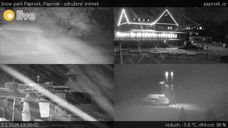 Snow park Paprsek - Paprsek - sdružený snímek - 2.1.2026 v 19:30