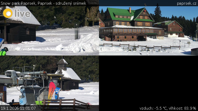 Snow park Paprsek - Paprsek - sdružený snímek - 19.1.2026 v 11:01