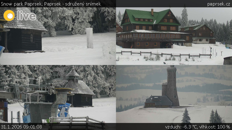 Snow park Paprsek - Paprsek - sdružený snímek - 31.1.2026 v 09:01